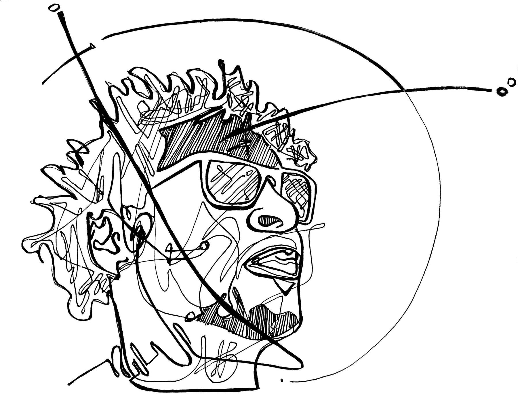 Ink sigil portrait of Myka 9